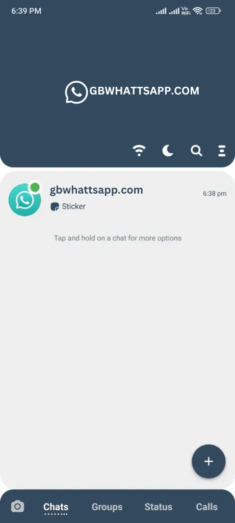 launch gbwhatsapp pro app to update